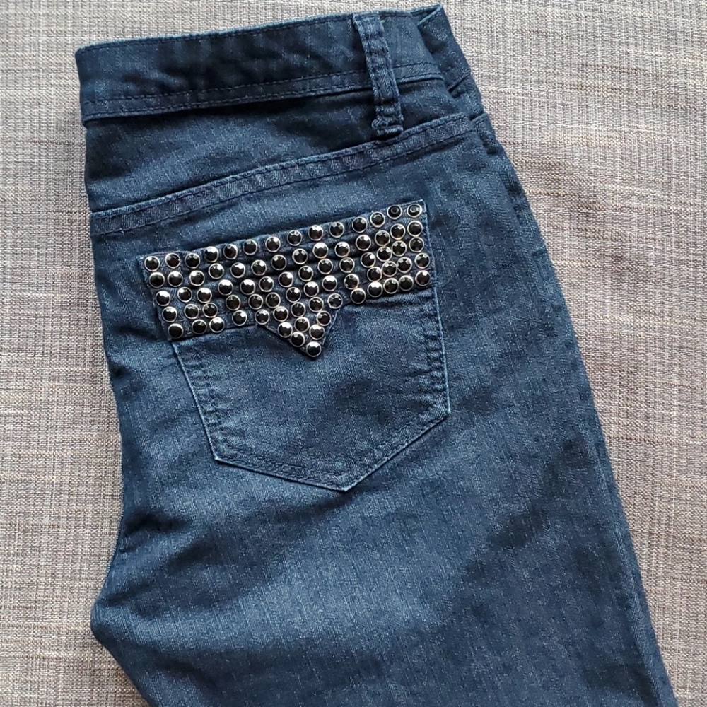 Flying monkey jeans black rhinestone size 29